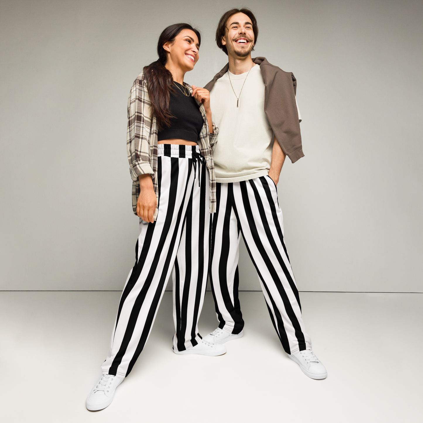 Strange Wide Leg Joggers with Pockets