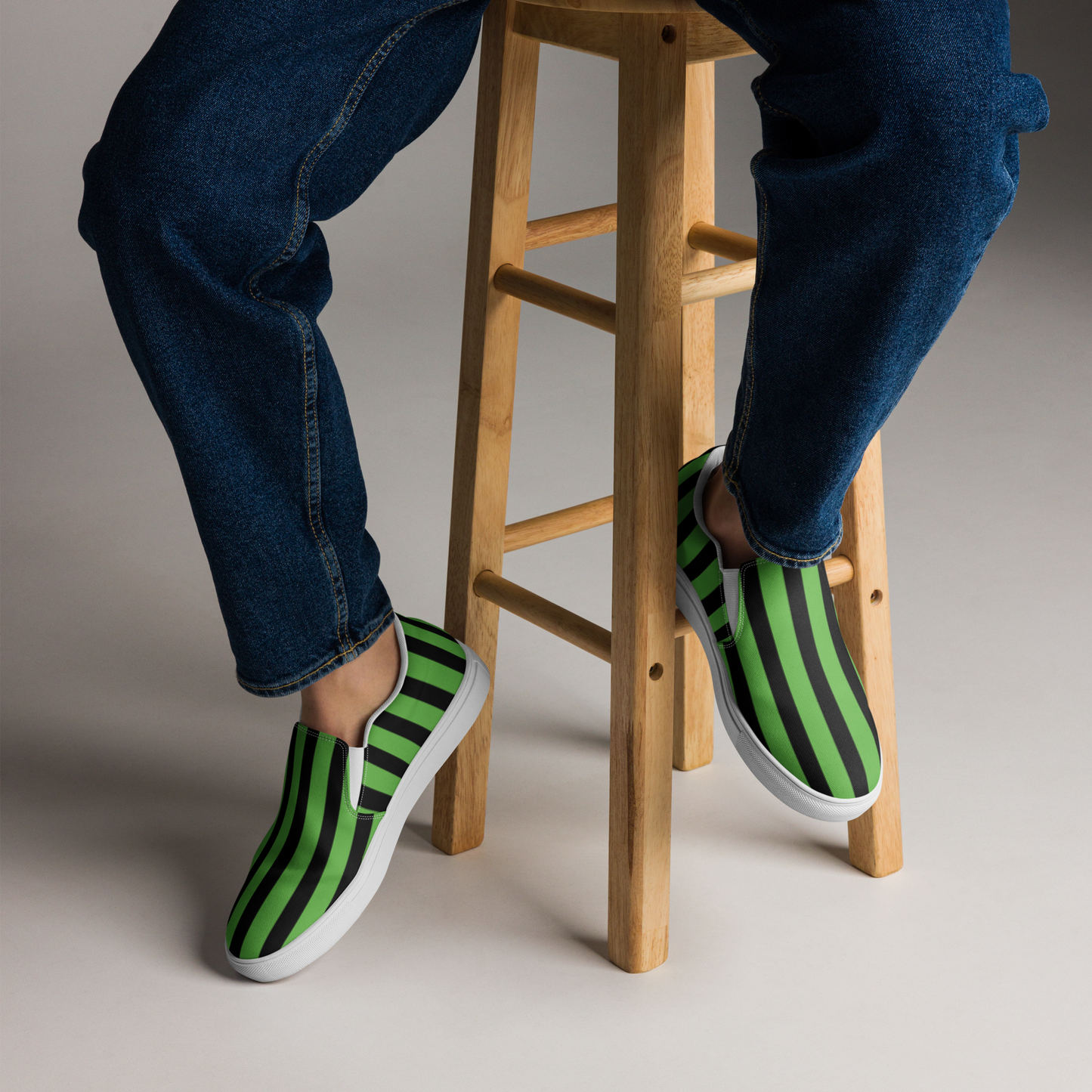 Strange Stripe Men's Slip-ons