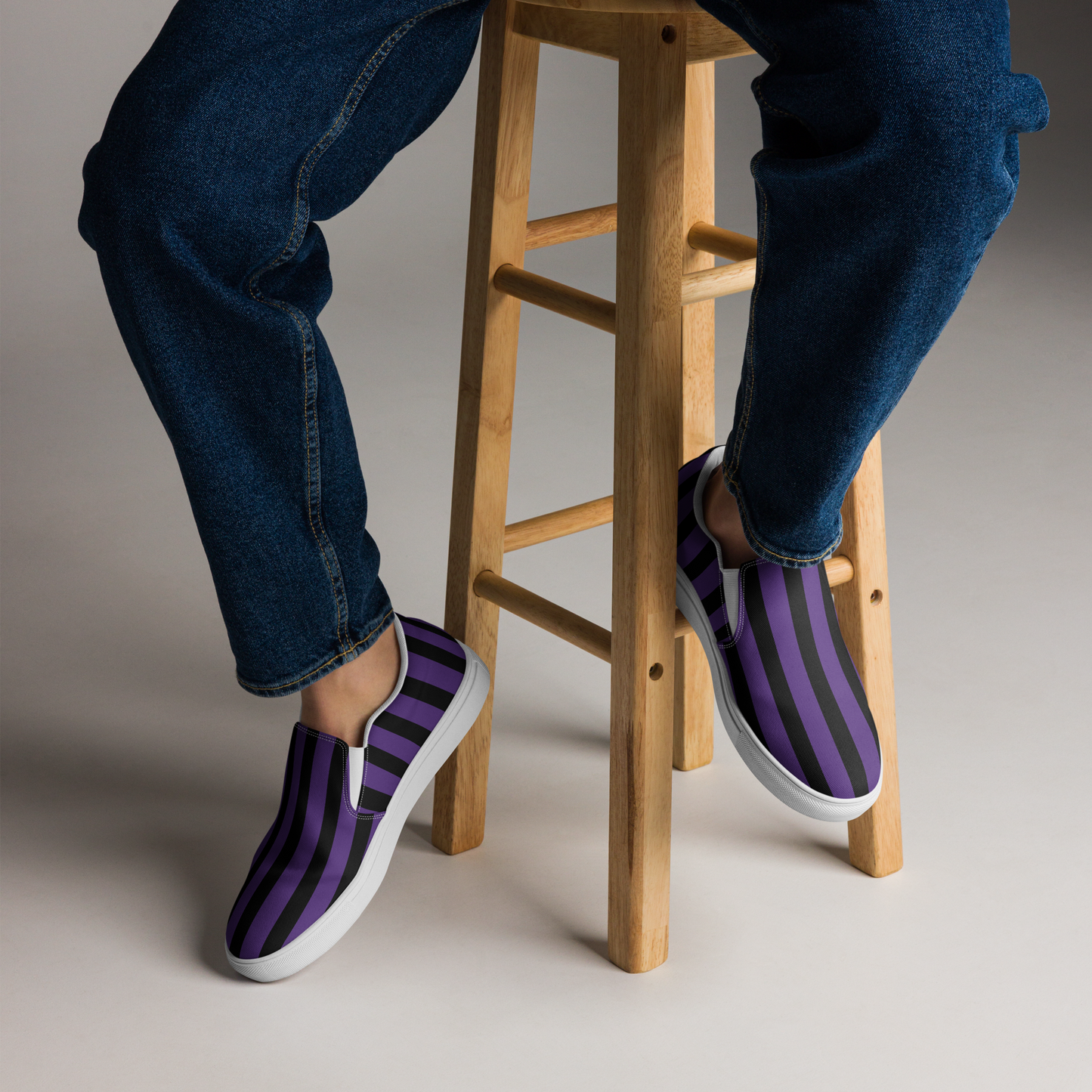 Strange Stripe Men's Slip-ons