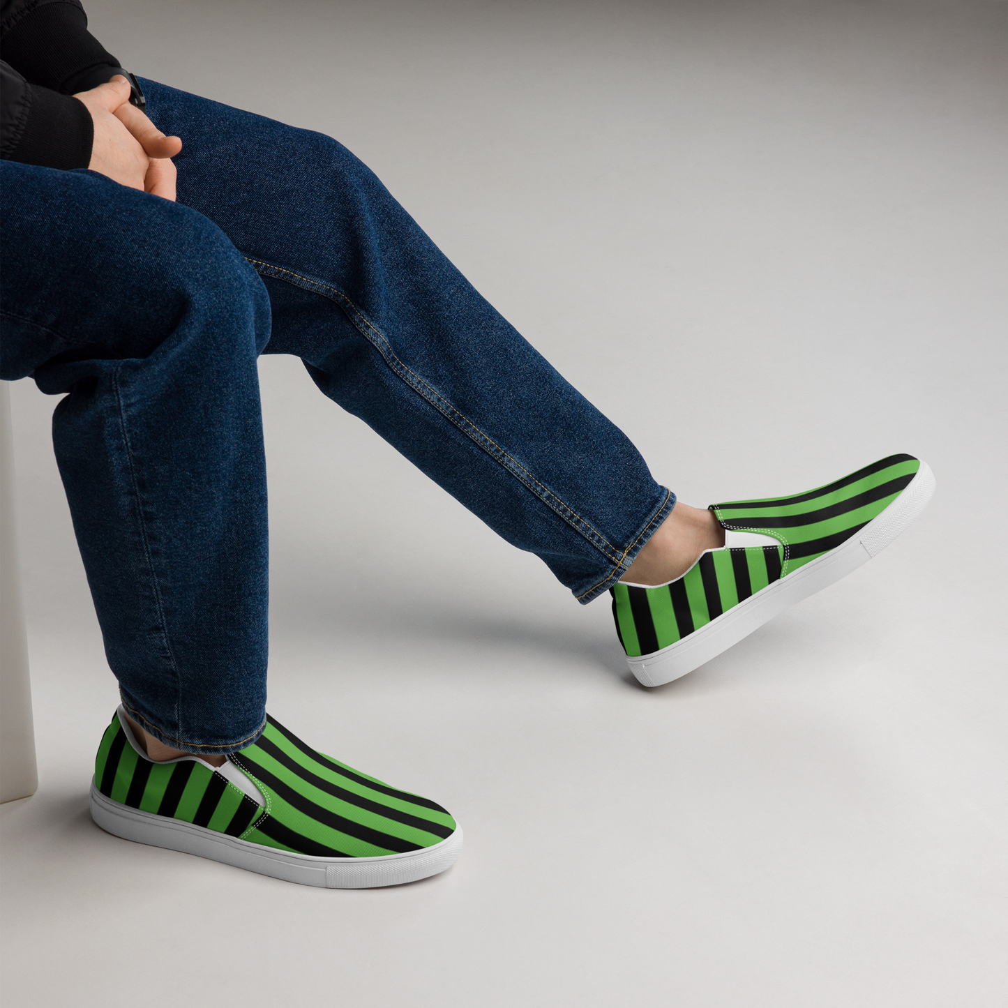 Strange Stripe Men's Slip-ons