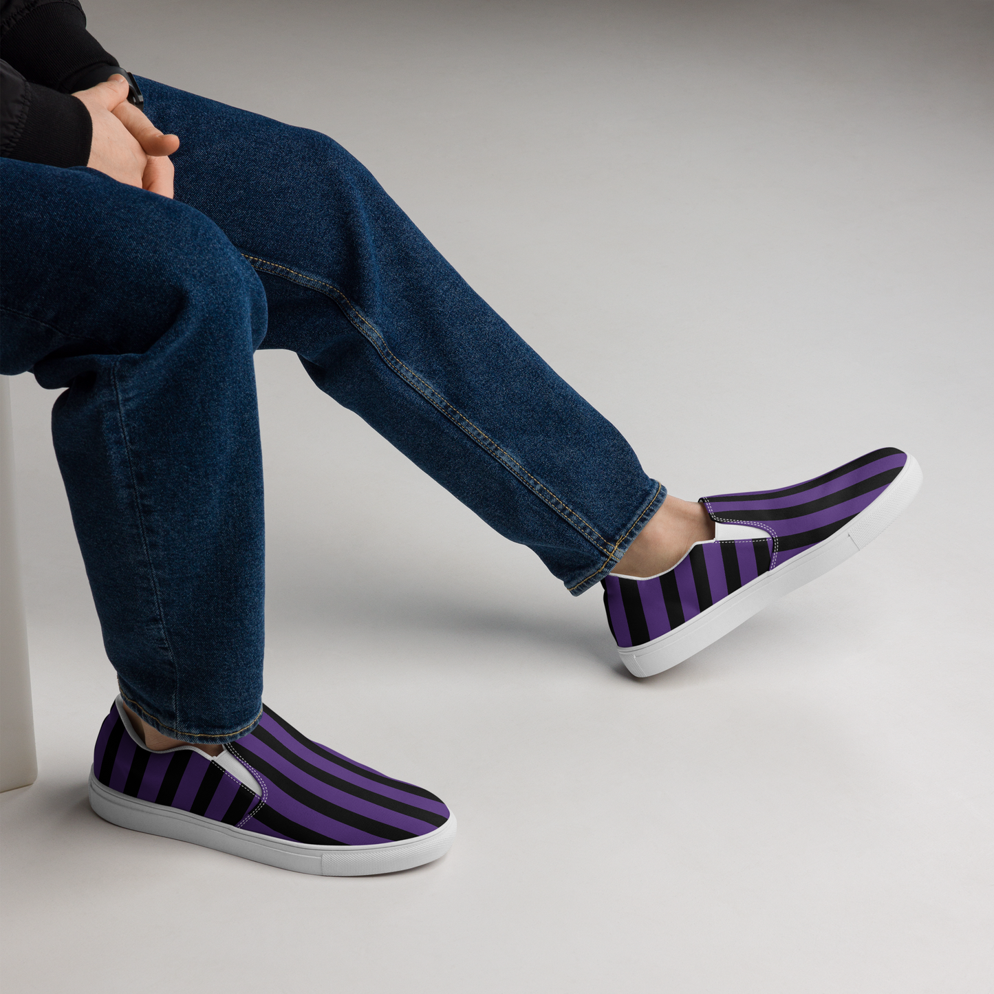 Strange Stripe Men's Slip-ons