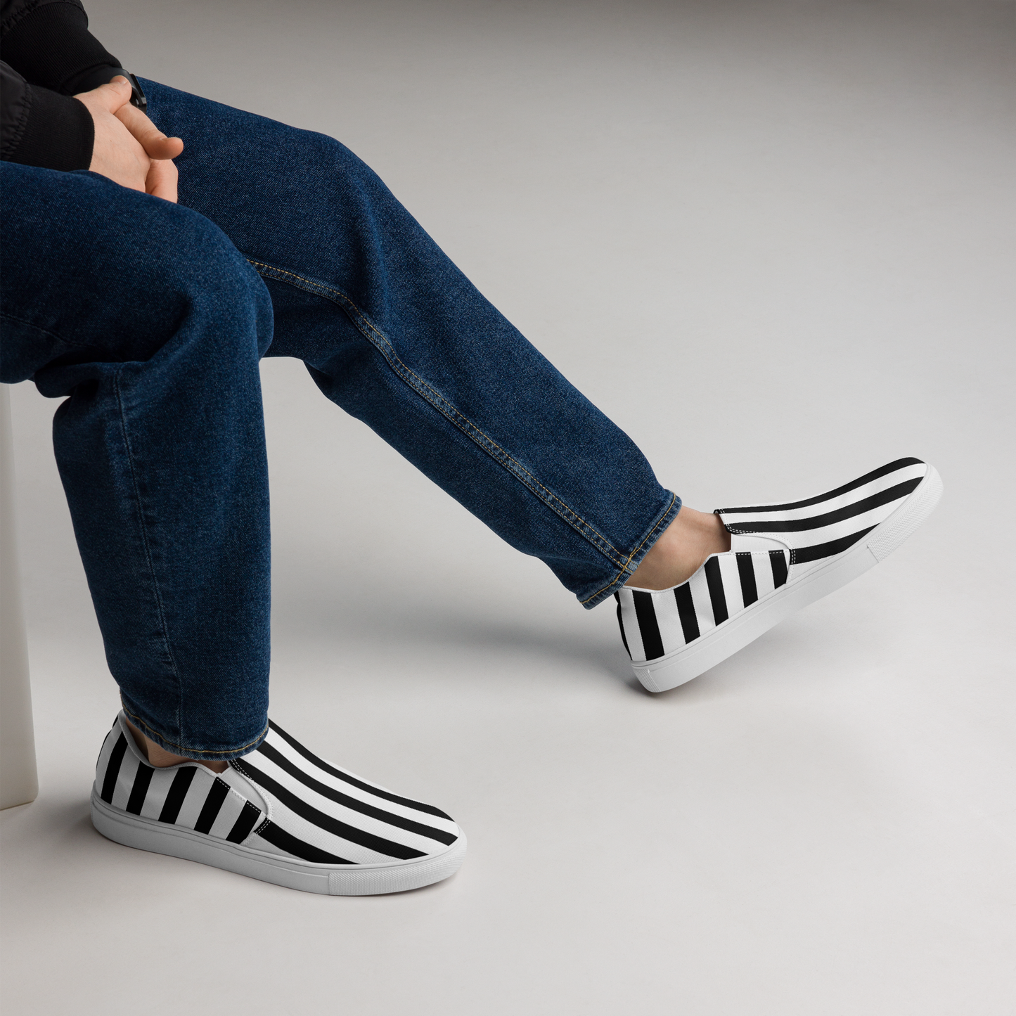 Strange Stripe Men's Slip-ons