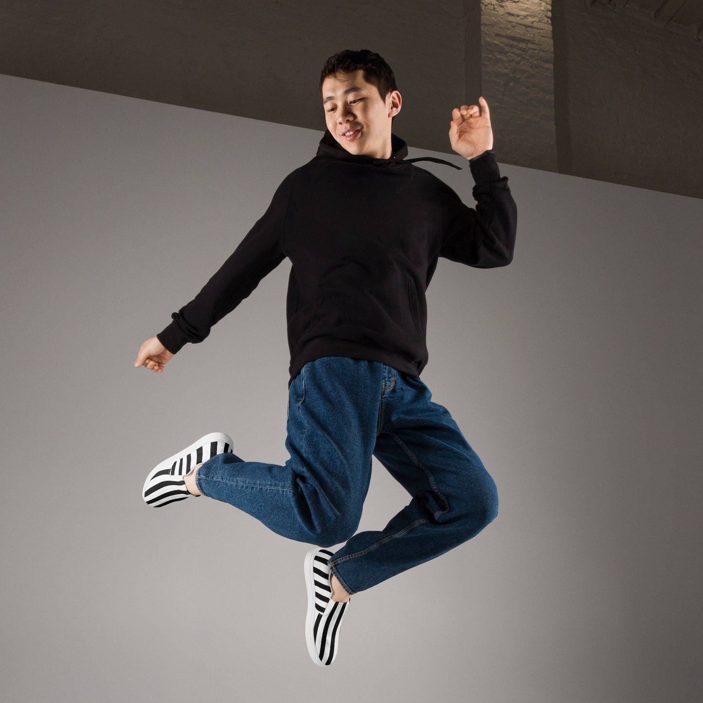 Strange Stripe Men's Slip-ons