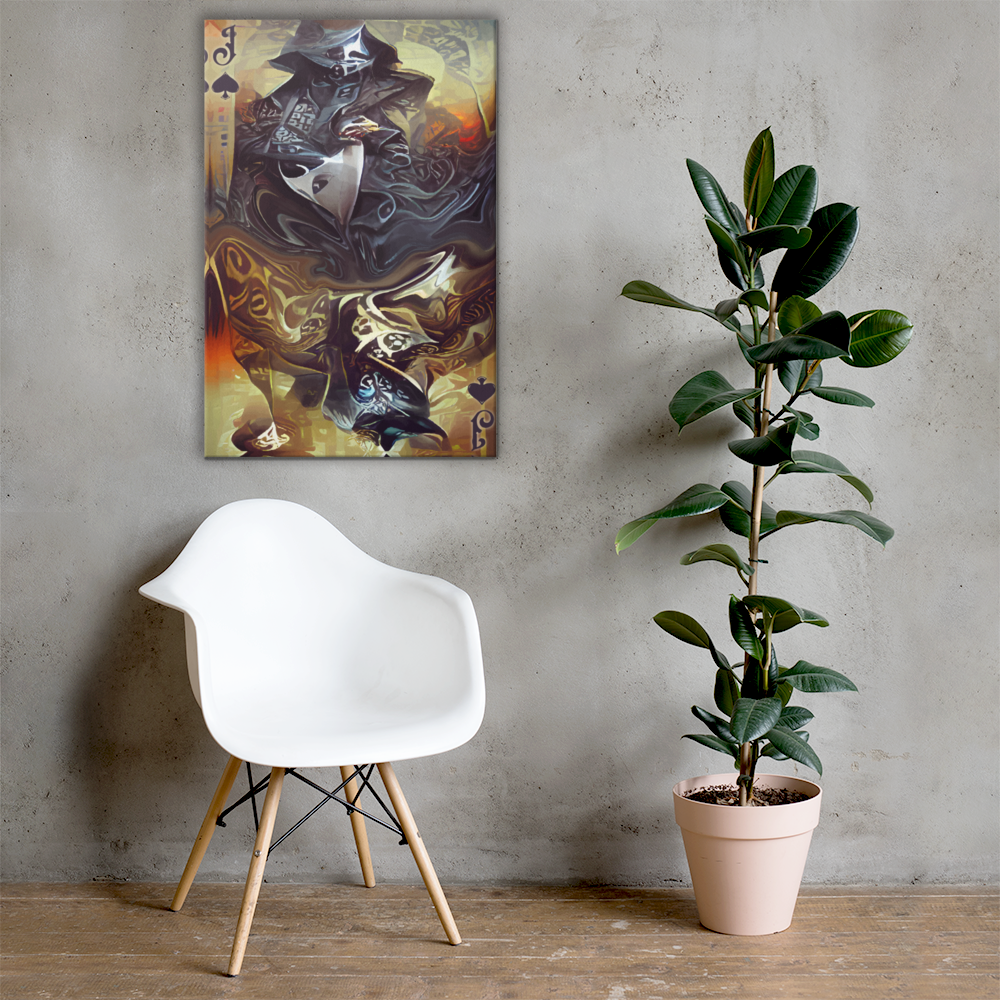 Jack of all Spades Canvas 24x36