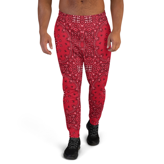 Bandanna Joggers Red