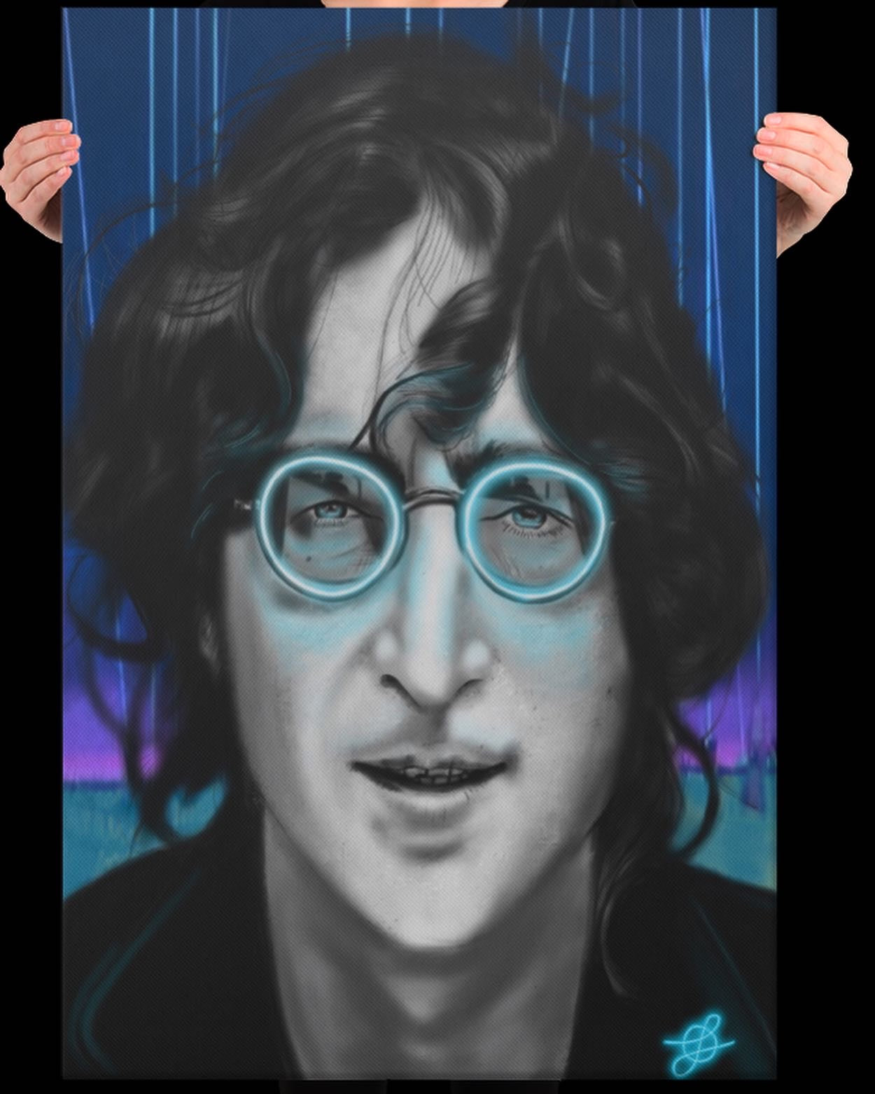 Tron Lennon by @parkerhiart on Canvas 24”x36”
