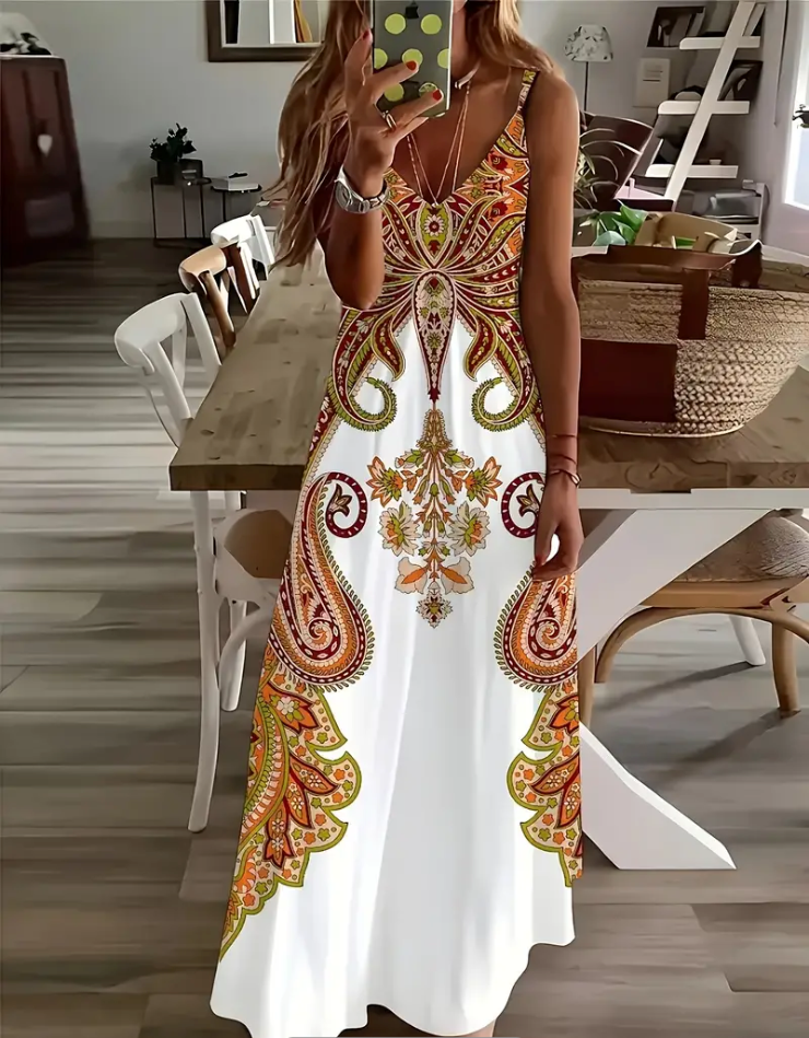 Paisley Boho Chic Dress