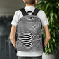 Wavy B&W Backpack