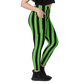 Strange Stripe Leggings Green