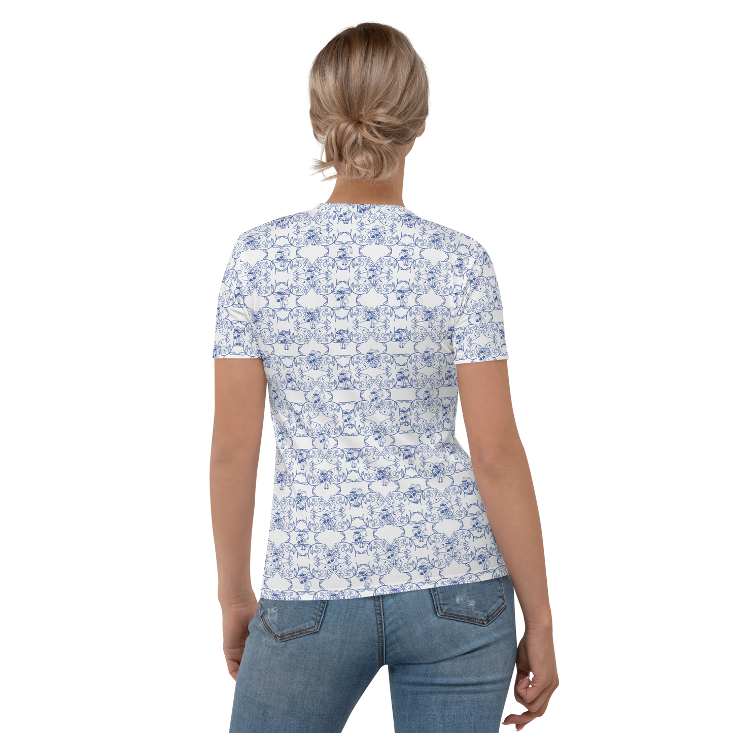 Frog & Mushroom Fine China Women's T-shirt