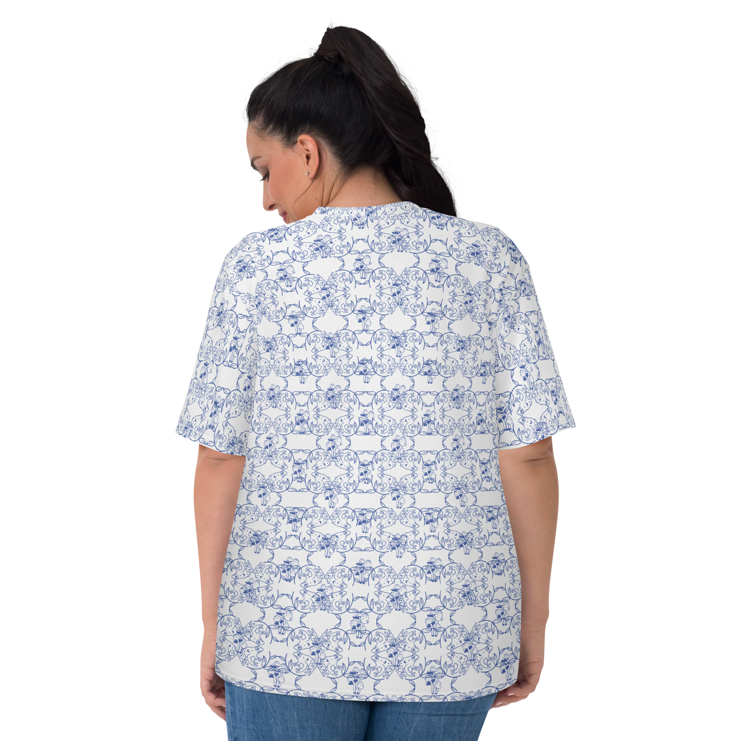 Frog & Mushroom Fine China Women's T-shirt