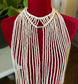 Almond Long MH Macrame Necklace