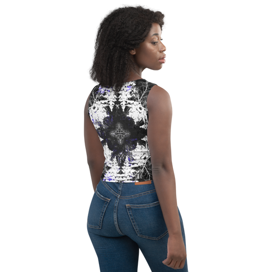 Cyber Forest Crop Top Purple