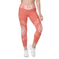 Mandala Leggings Coral & White