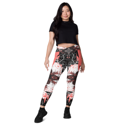 Cyber Forest Leggings Coral