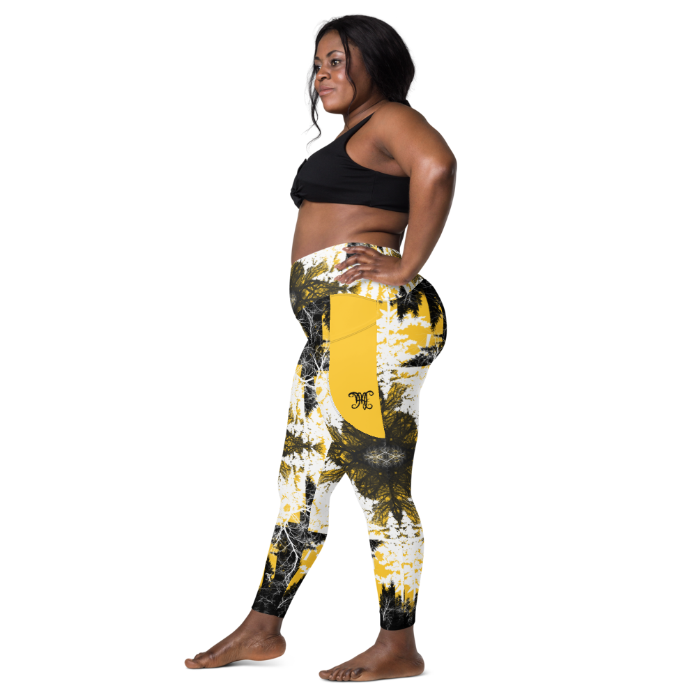 Cyber Forest Leggings Yellow