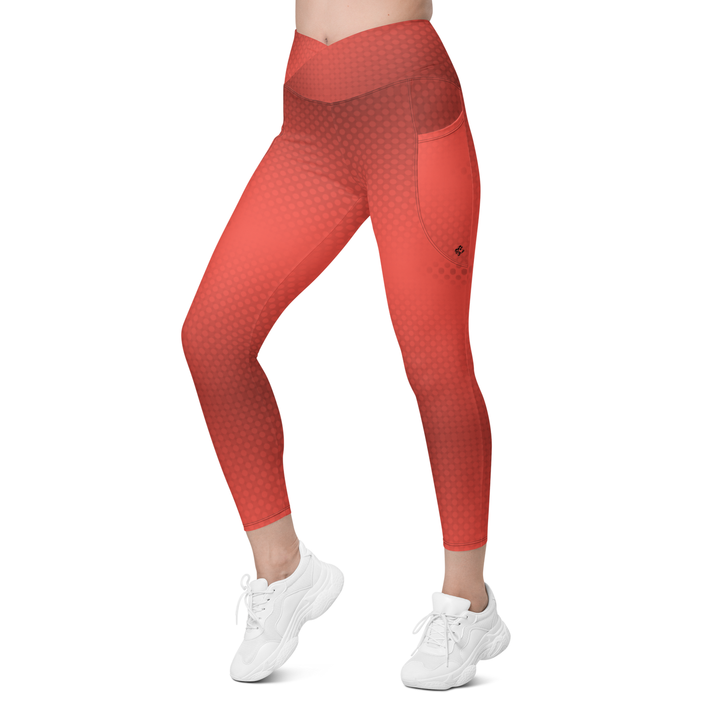 Red Polka dot Gradient Leggings