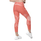 Mandala Leggings Coral & White