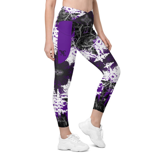 Cyber Forest Leggings Purple