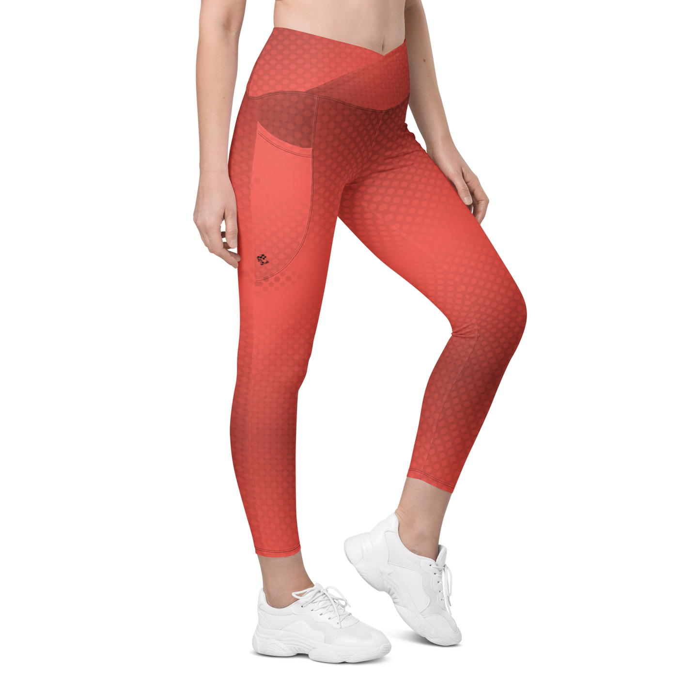 Red Polka dot Gradient Leggings