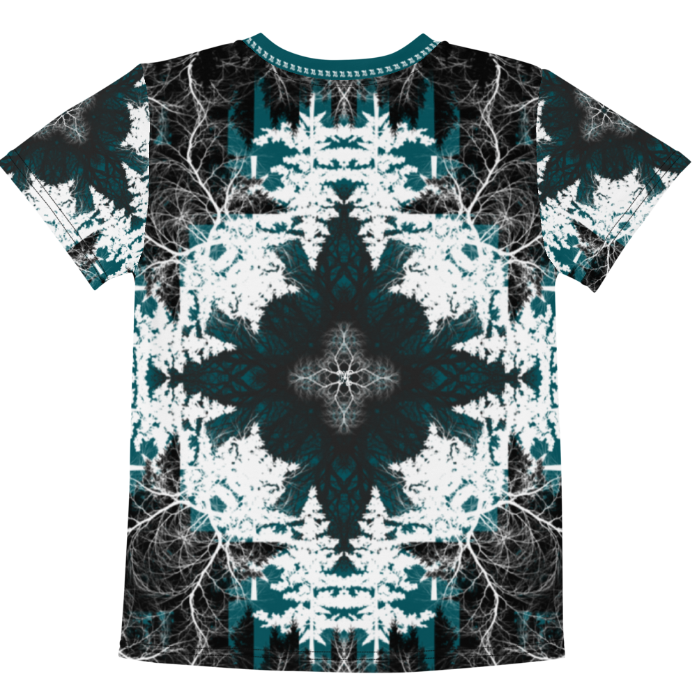 Cyber Forest Kids T-shirt Blue