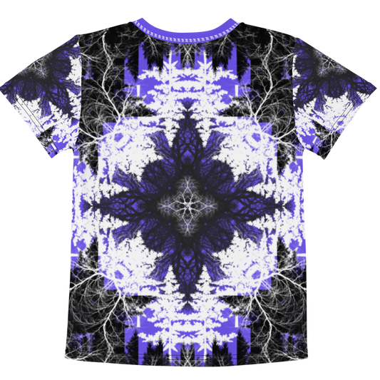 Cyber Forest Kids T-shirt Ultra Violet