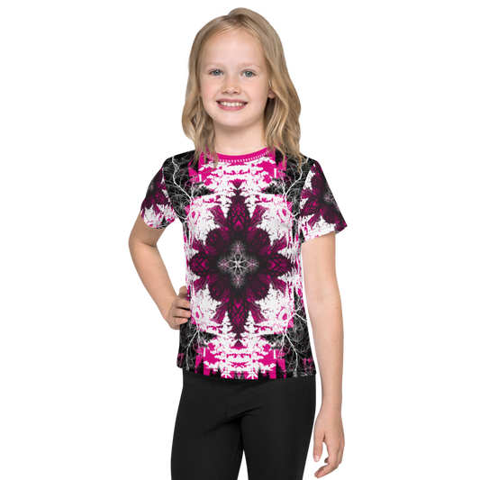 Cyber Forest Kid’s T-shirt Hot Pink