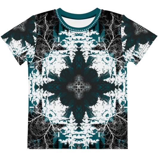 Cyber Forest Kids T-shirt Blue