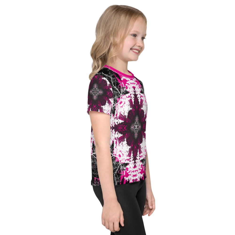 Cyber Forest Kid’s T-shirt Hot Pink