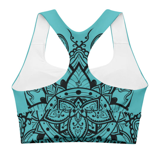 Mandala Sports Bra Baby Blue