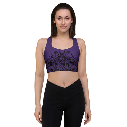 Mandala Sports Bra Purple