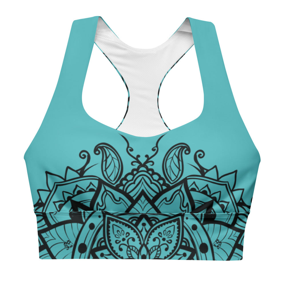 Mandala Sports Bra Baby Blue