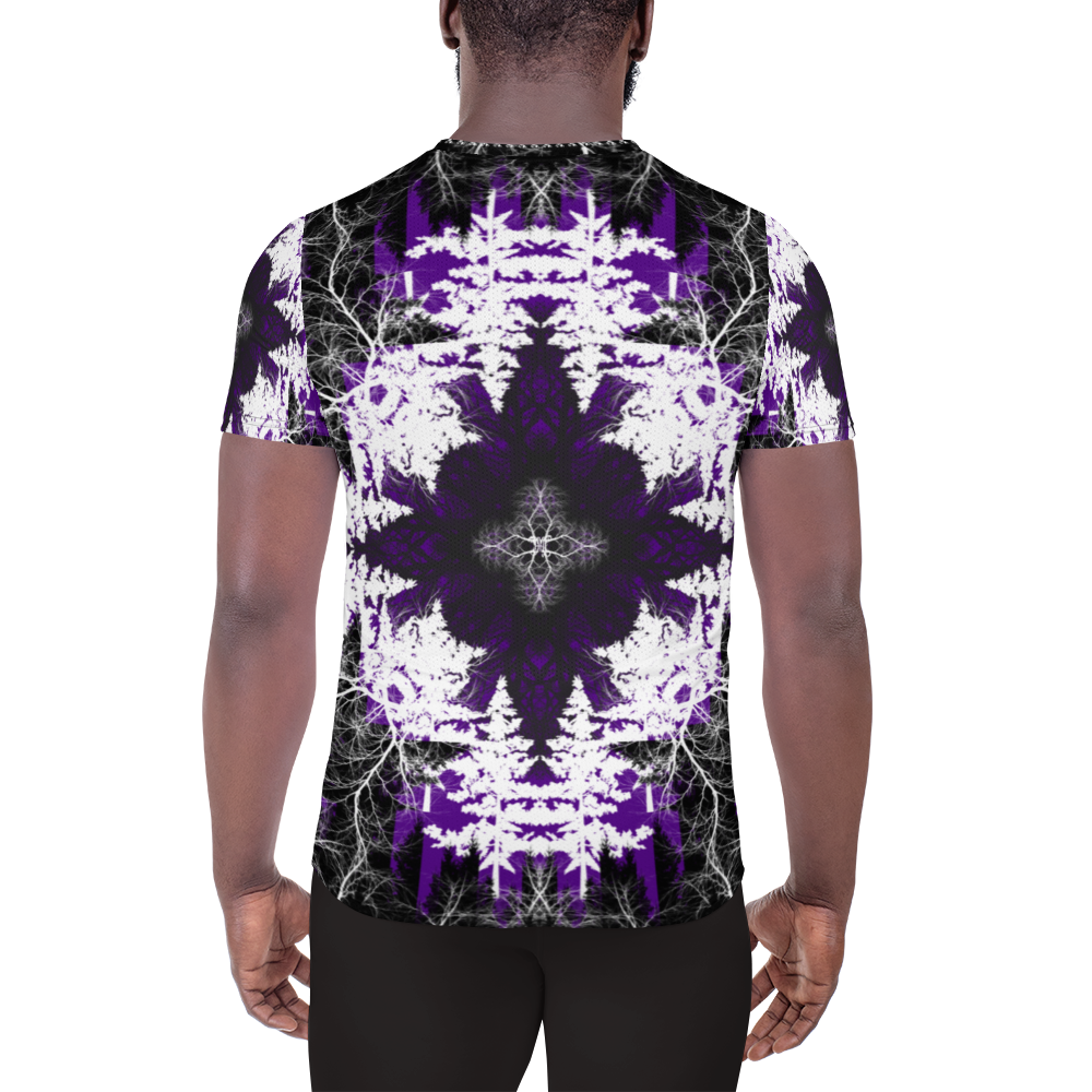 Cyber Forest Athletic T-shirt Purple