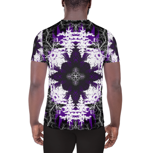 Cyber Forest Athletic T-shirt Purple