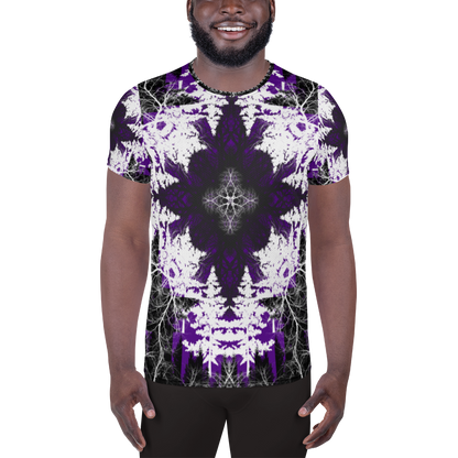 Cyber Forest Athletic T-shirt Purple