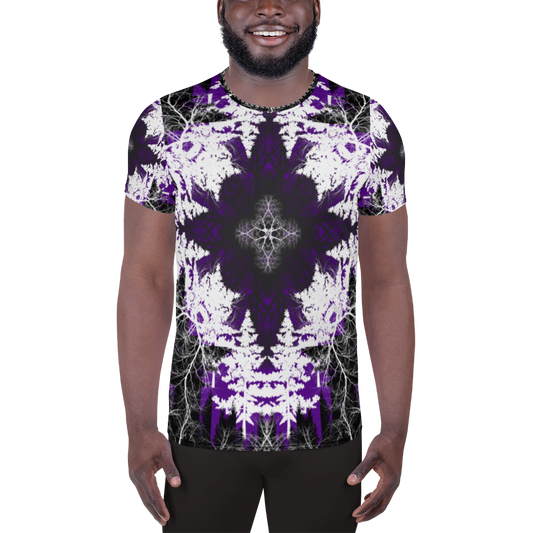 Cyber Forest Athletic T-shirt Purple