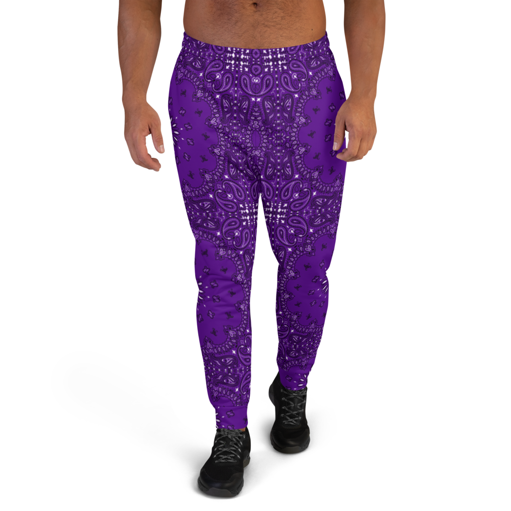 Bandanna Joggers Purple