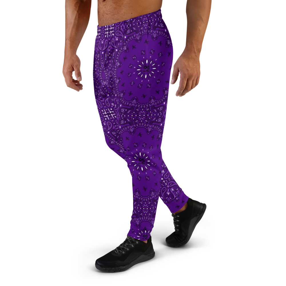 Bandanna Joggers Purple