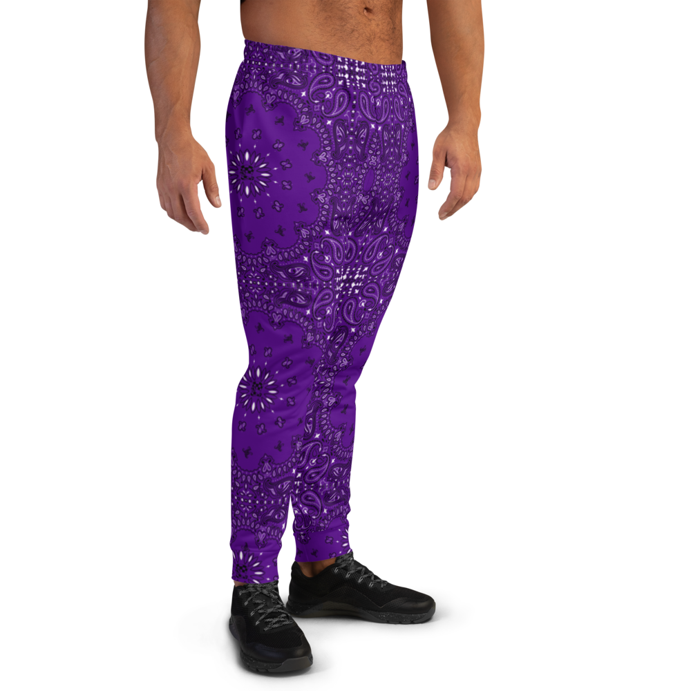 Bandanna Joggers Purple