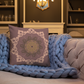 MH Rose Wood Mandala Throw Pillows