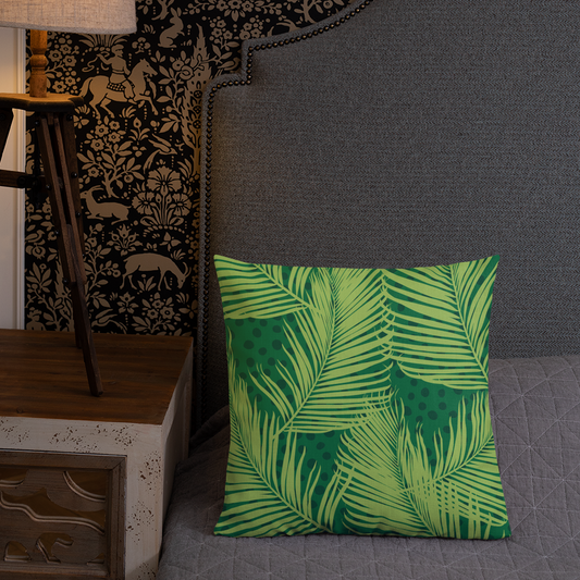 MH Green Leaf Throw Pillows