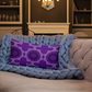 MH Purple & Black Mandala Throw Pillows