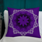 MH Purple & Black Mandala Throw Pillows