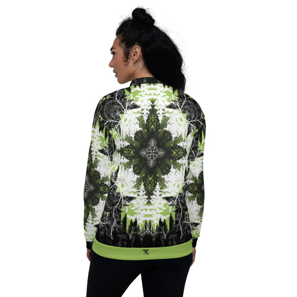 Cyber Forest Bomber Jacket Green