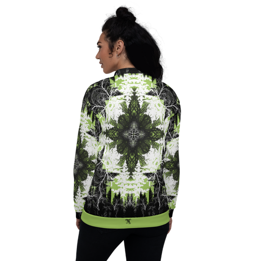 Cyber Forest Bomber Jacket Green