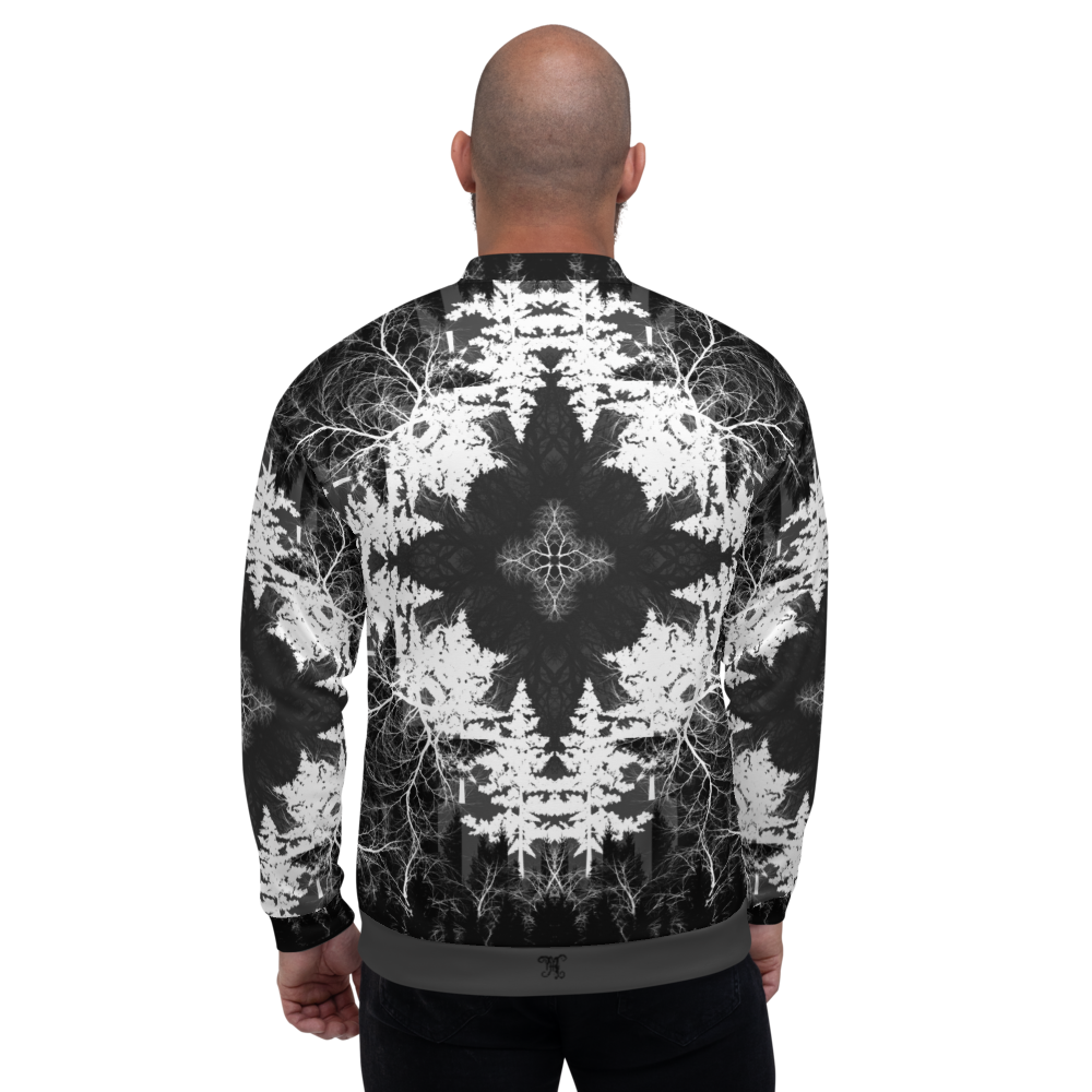 Cyber Forest Bomber Jacket Grey