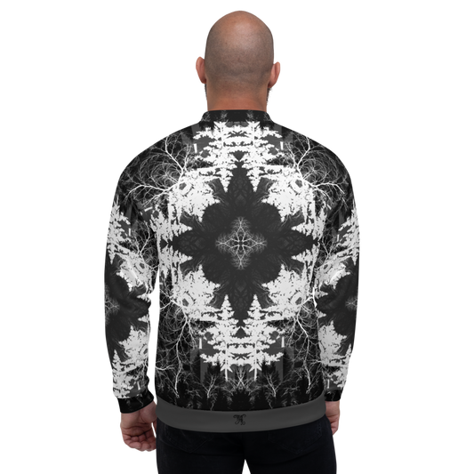 Cyber Forest Bomber Jacket Grey