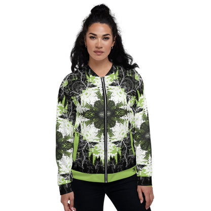 Cyber Forest Bomber Jacket Green