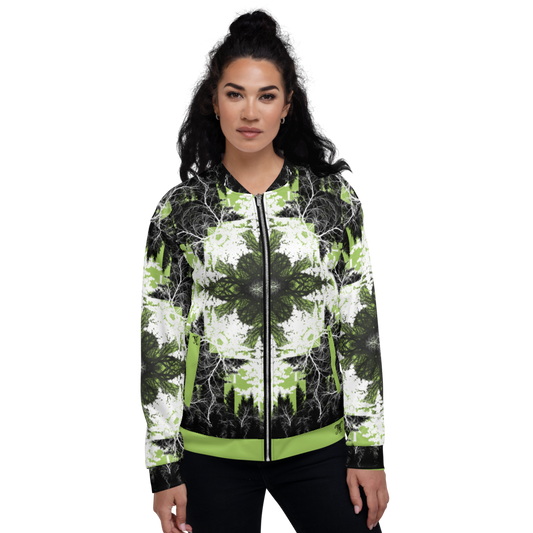 Cyber Forest Bomber Jacket Green