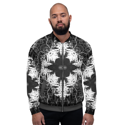 Cyber Forest Bomber Jacket Grey